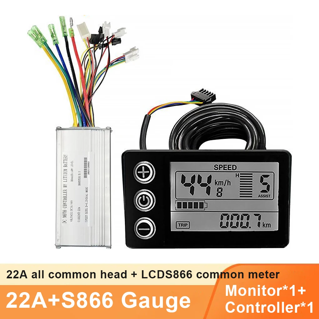 

PVC Electric Bicycle Controller Set Brushless Motor LCD Display Scooter Controllers Replace Components Accessories