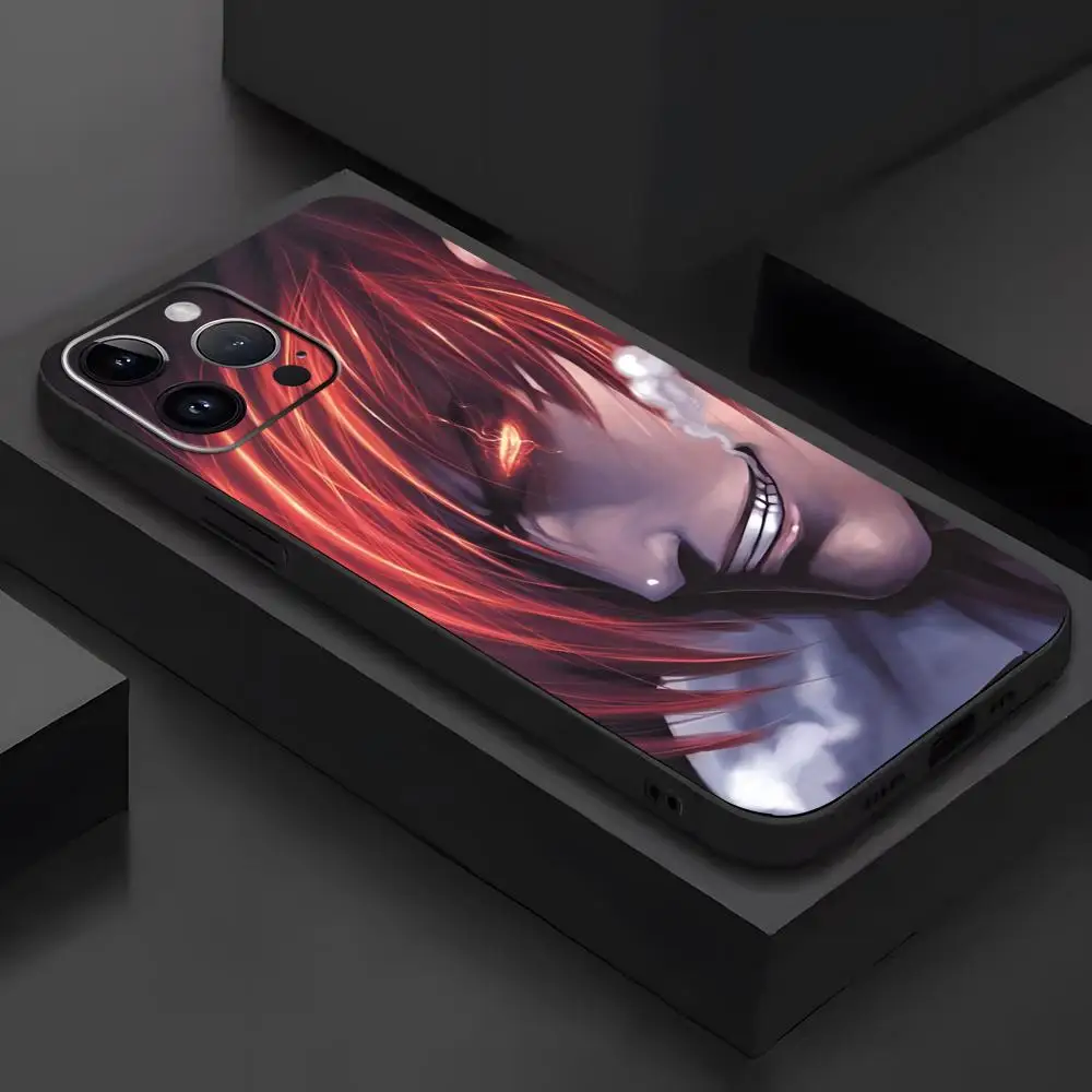 Фото Чехол для телефона Iori Yagami для iPhone 17 16e 15 14 13 12 11 Plus Mini Pro Max, мягкий черный противоударный чехол №5