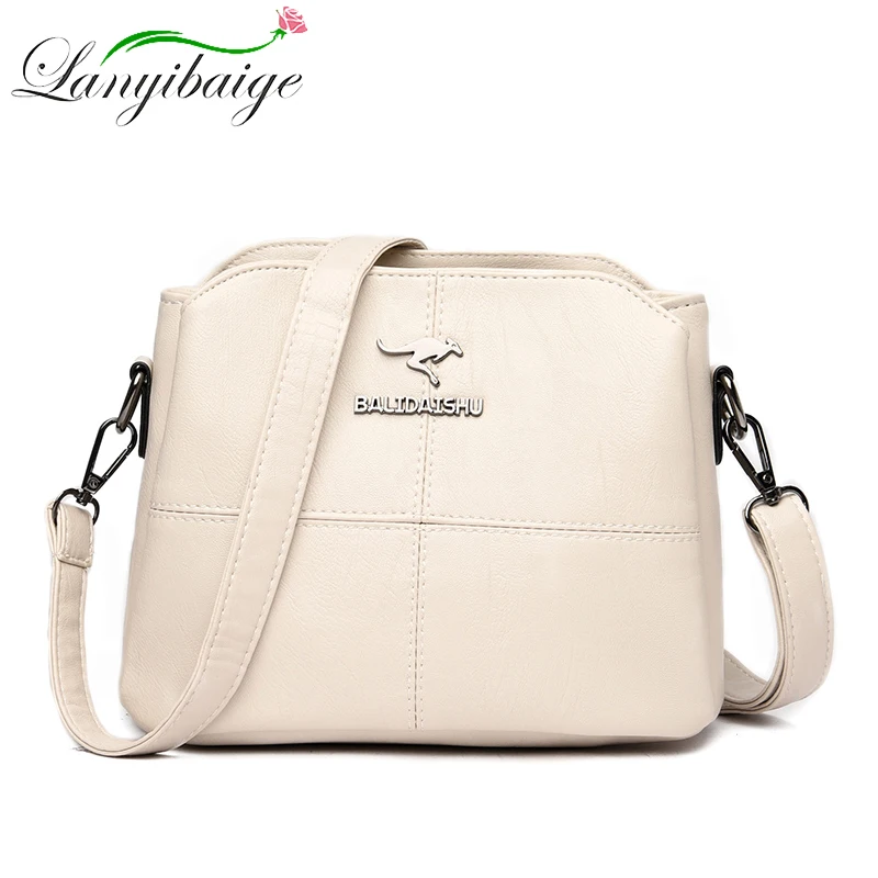 

Высококачественная женская сумка через плечо из мягкой кожи, Наплечная Сумка, роскошная дизайнерская сумка и кошелек, основная Белая Летняя сумка
