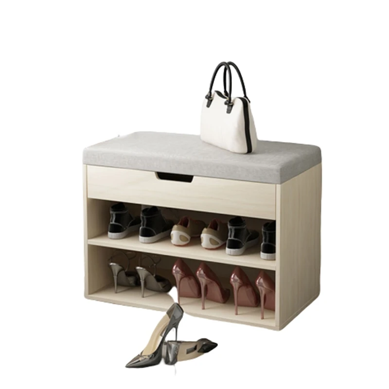 

White Wooden Modern Entrance Shoe Cabinet Design Simple Assemble Shoe Cabinets Dust Proof Sleek Scarpiere Home Furniture