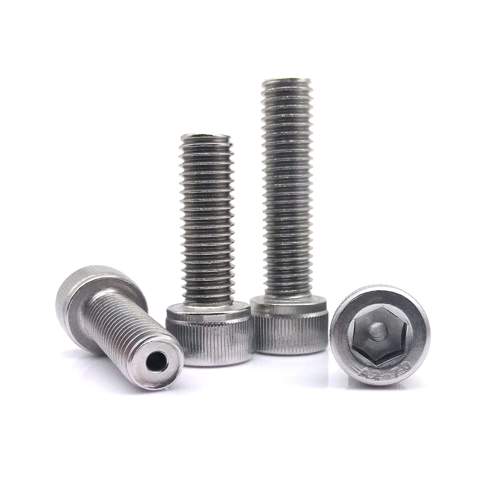 

1/2pcs M3 M4 M5 M6 M8 M10 M12 304 Stainless Steel Hollow Hole Through Air-out Pass Allen Hexagon Hex Socket Cap Head Screw Bolt