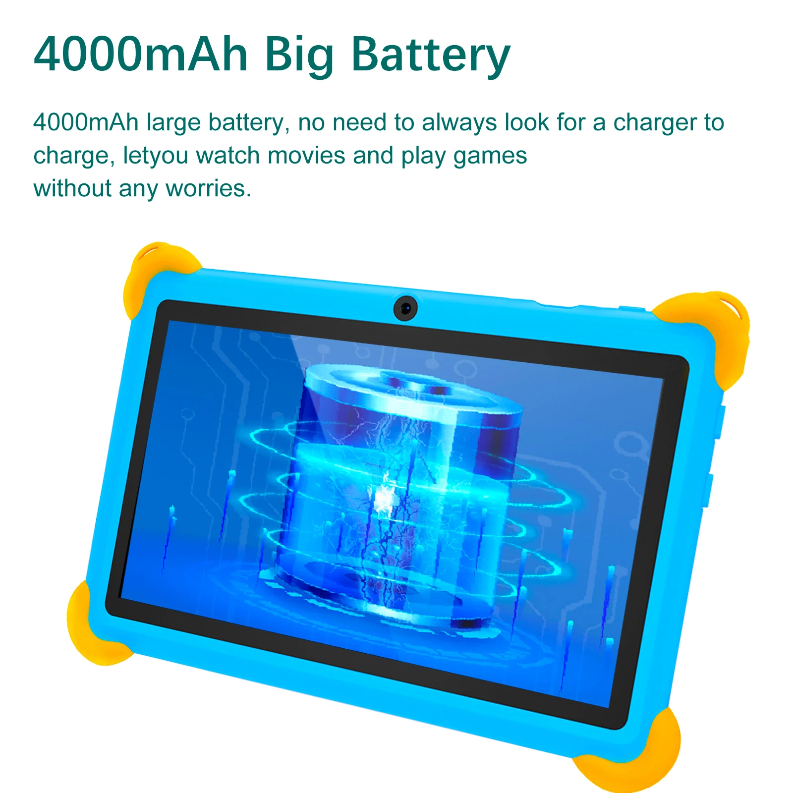 7-дюймовый детский планшет 5G, Android, обучающий игровой коврик, детский защитный чехол, планшет, четырехъядерный процессор, 4 ГБ + 64 ГБ ПЗУ, лучший детский подарок (art.: 3920cfc3e2ca2) - 3920cfc3e2ca2