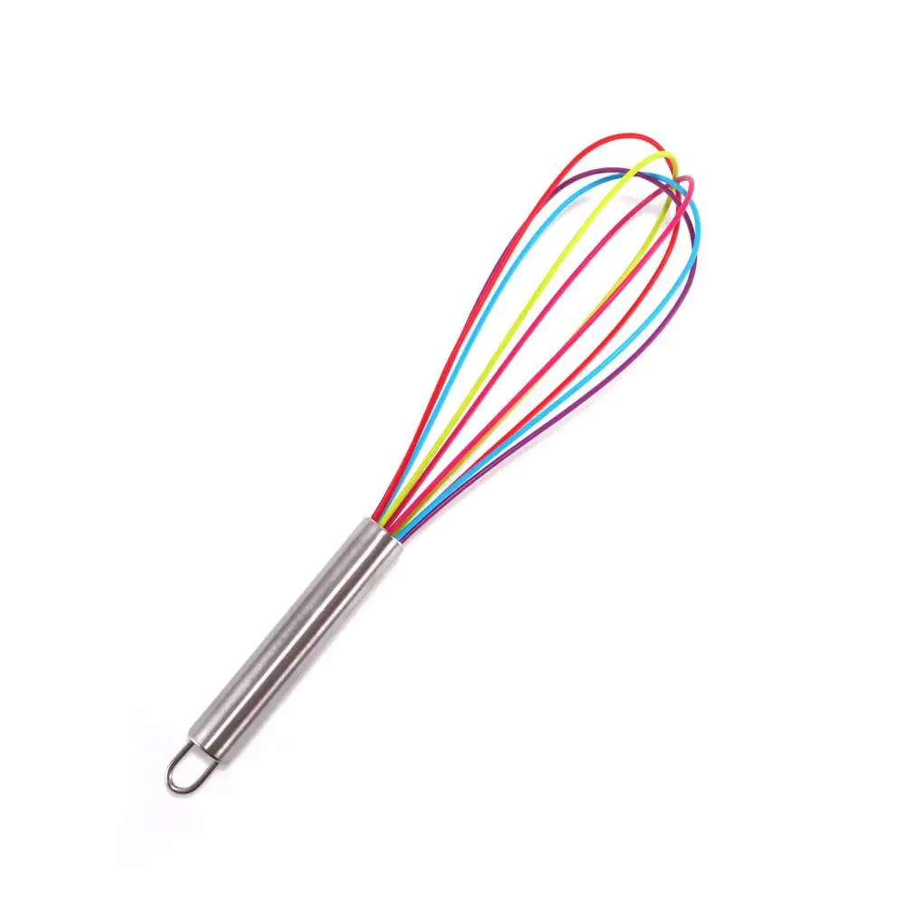 

Egg Beater Ergonomic Handle Easy to Clean Silicone Handheld Cream Mixer Egg Stirring Baking Accessories