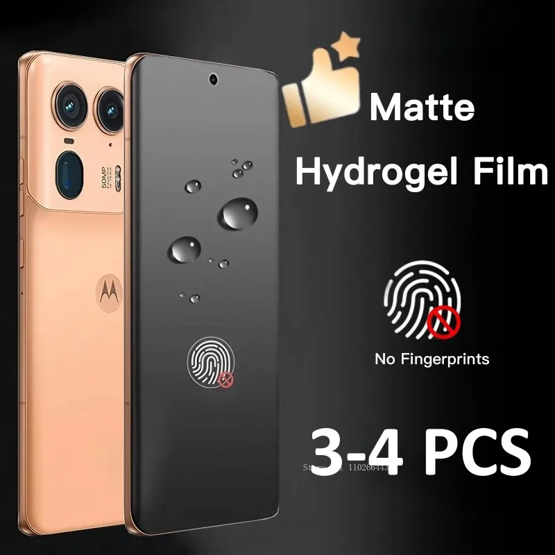 Фото 3-4 шт. матовая гидрогелевая пленка для Motorola Edge 60 50 40 20 Fusion Ultra Pro Neo Защитная пленка для экрана для MOTO Edge без закаленного стекла №1