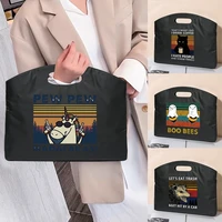 portable document a4 office bag large capacity men women fashion handbag printed briefcase meeting tote laptop protection case