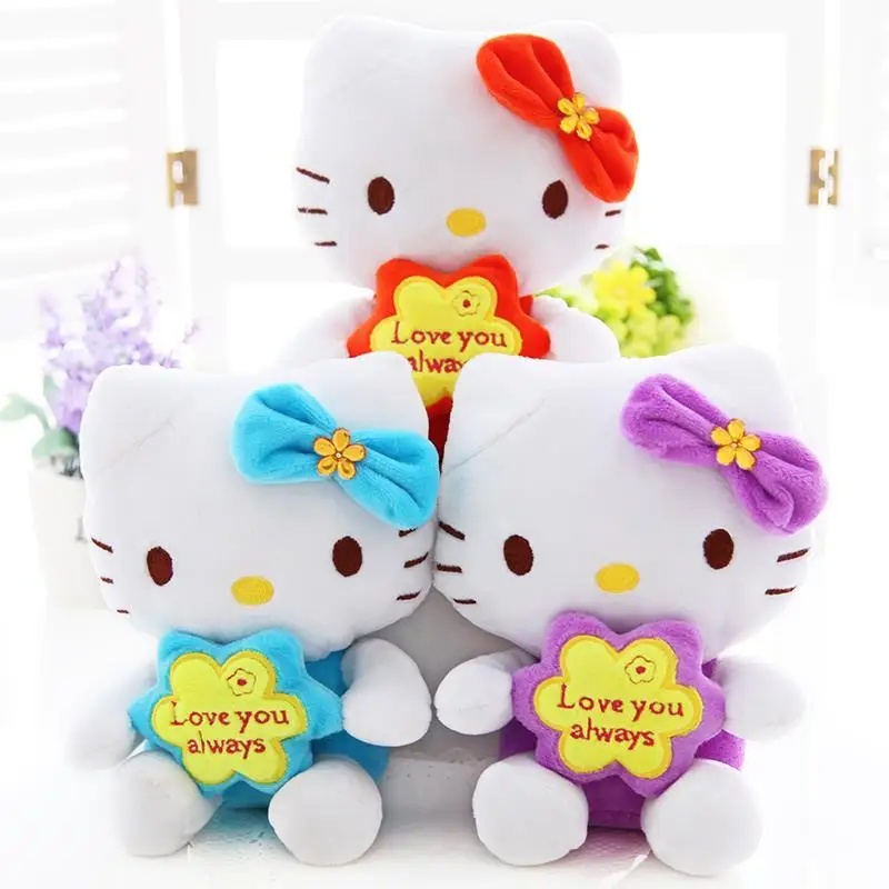 

Новинка, Sanrio, плюшевые украшения для комнаты Hello Kity, 18 см, плюшевая милая кукла, милая мягкая игрушка-Зверюшка, Ragdoll, домашний подарок для дево...