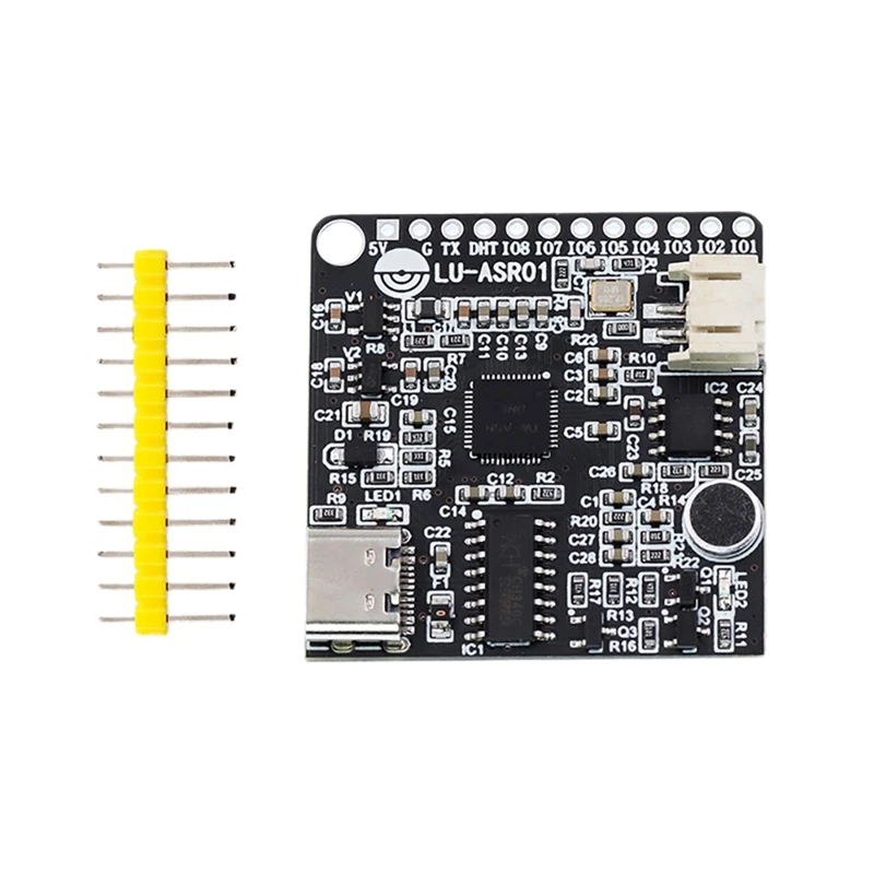 

AU42-Φ интеллектуальный модуль распознавания голоса, голосовая плата VRM LD3320, обновленная версия ASR, источник питания 5 В