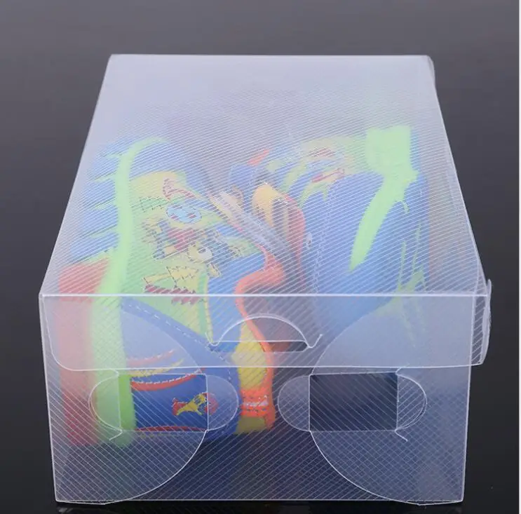

10pcs Shoe Storage Box Case Foldable Thicken Transparent Foldable Plastic Shoes Organizer Storage Boxes Holder Basket Shoe Box