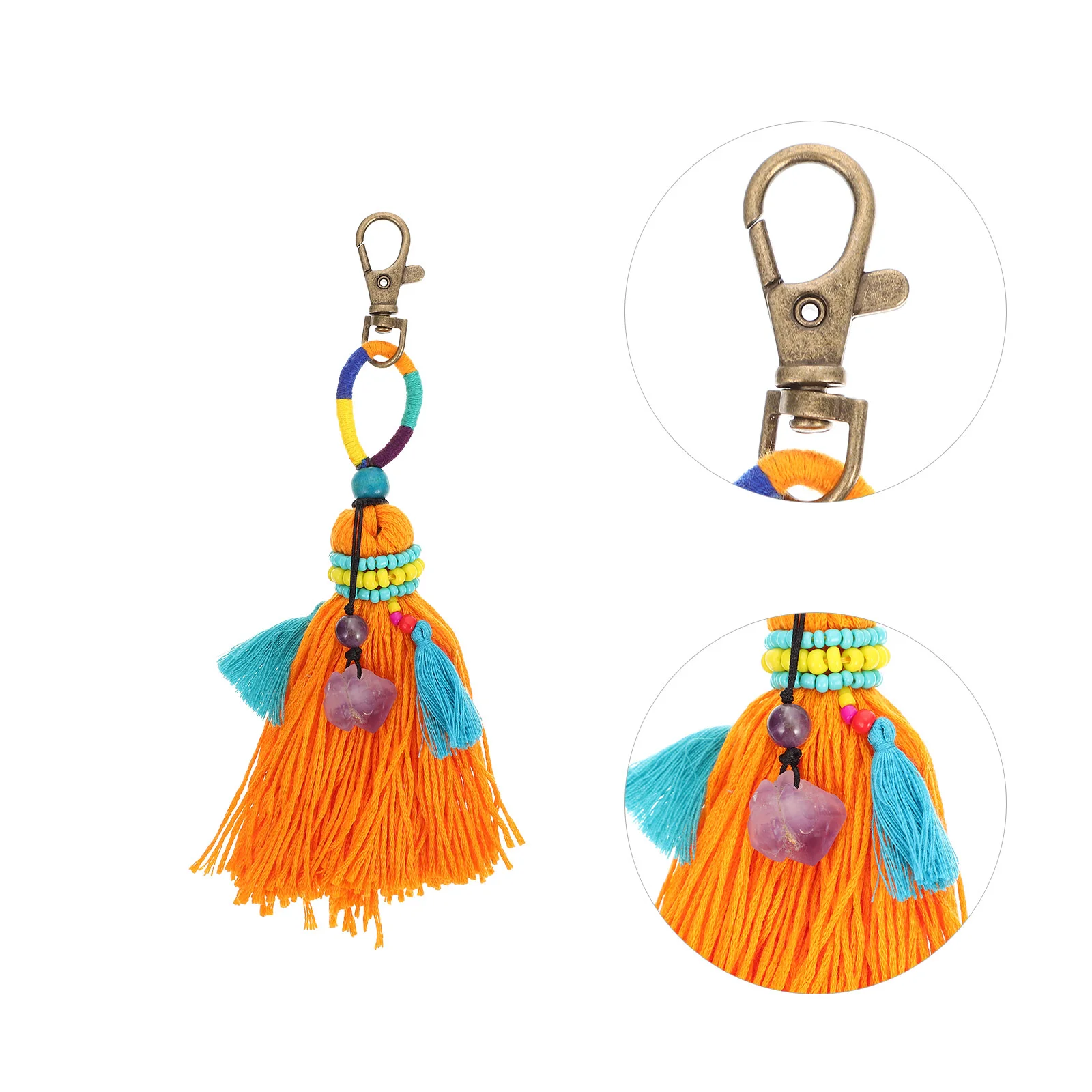 

Car Accessories Women Tassels Crafts Keychains Car Keys Key Chain Car Keychain Women Wool Tassel Pendant Interior Tassel Decor