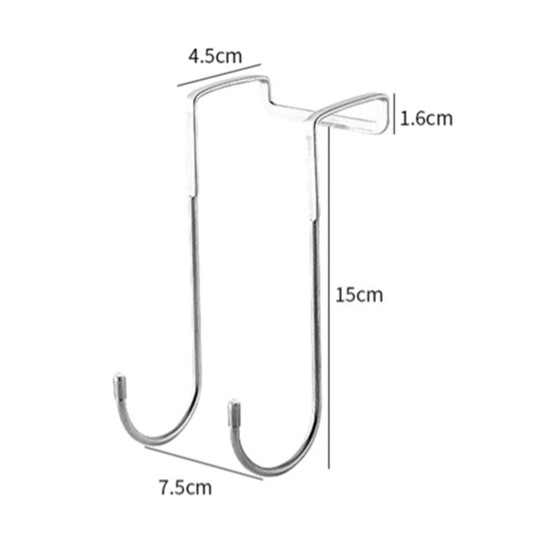 

Двойной крючок из нержавеющей стали для двери