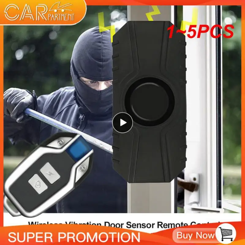 

1~5PCS Waterproof Motorcycle Alarm Bike Anti-Theft Alarm Wireless Remote Control Security Alarm 113dB Electric Car Alarm