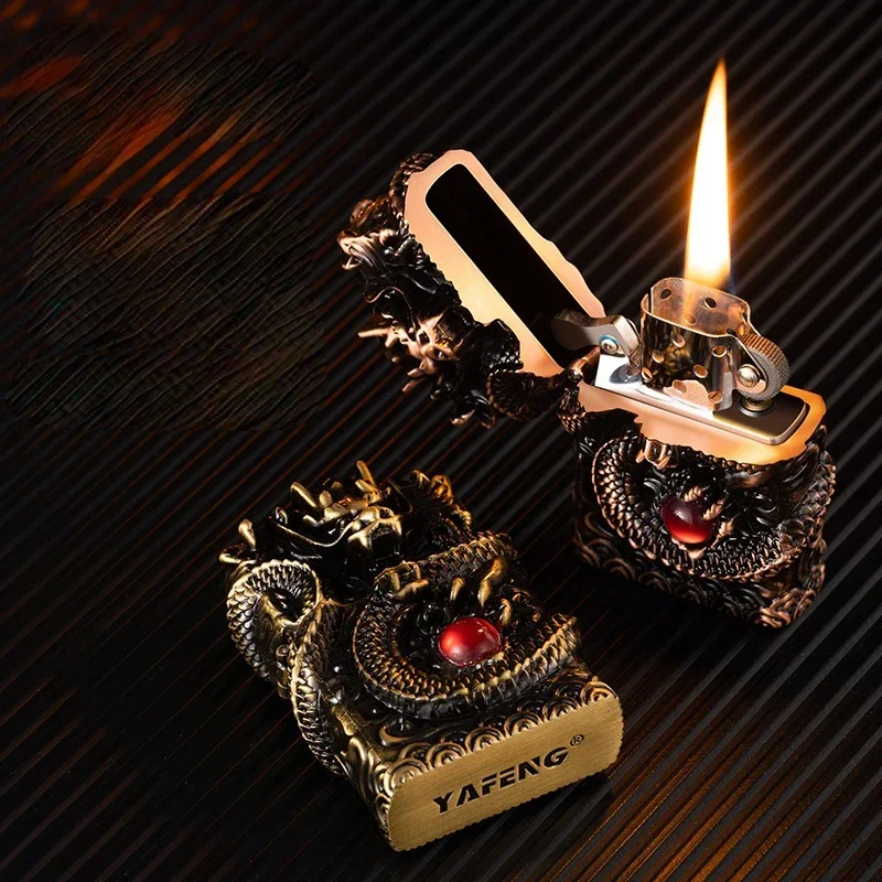 Новая керосиновая зажигалка с узором Kailong креативная пятисторонняя гравировка