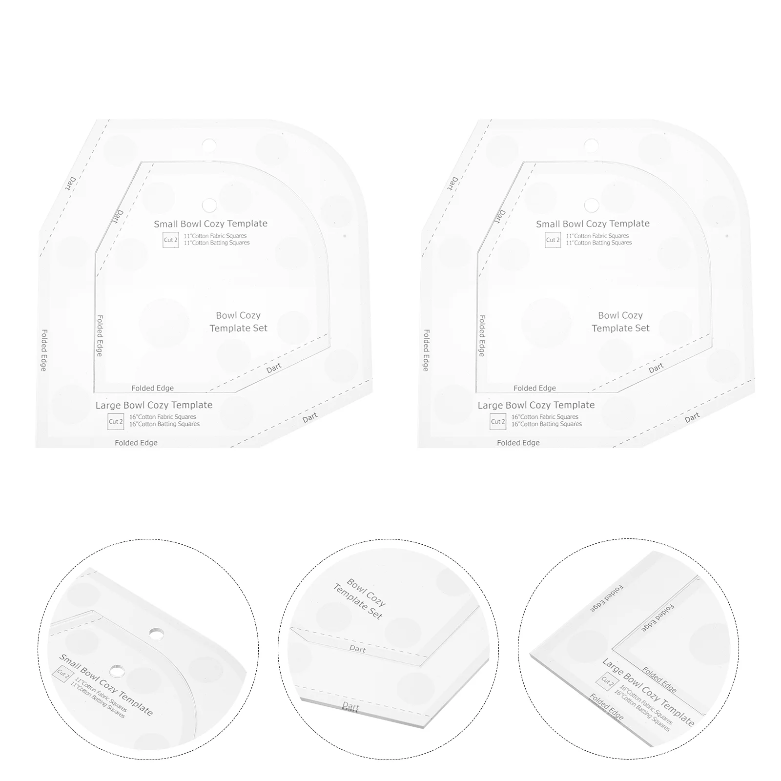 

Patchwork Ruler Sewing Ruler Bowl Cozy Pattern Stencils Microwave Bowl Bowl Cozy Template Sewing Acrylic Bowl Cozy Cutting Ruler
