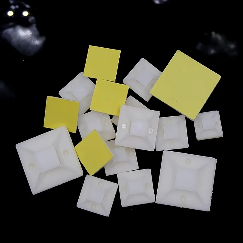 

50/100 шт., самоклеящиеся зажимы-органайзеры для кабельных стяжек