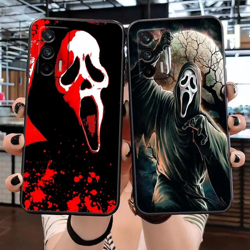 

Funda Case For Realme GT 2 Pro Master Neo2 50 50I 50A 5G C35 C33 C31 C30 C30S C21 C21Y C20 C15 Case Para Ghostface Horror Scream