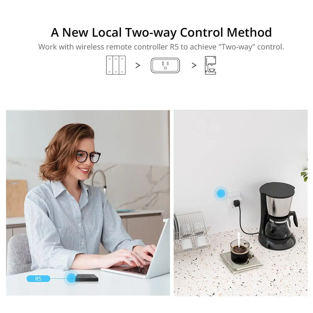 Смарт-розетка SONOFF S40Lite 15 А Wi-Fi ZigBee