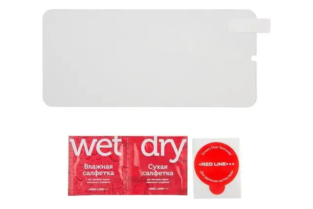 Защитный экран Red Line Alcatel 3X 5048Y (2019) Full screen tempered glass FULL GLUE черный rl | Защитные пленки