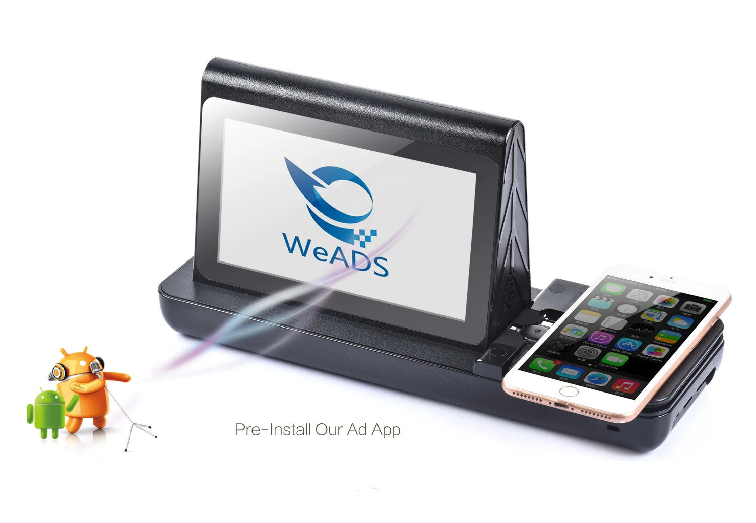 

FYD-838S 7 Inch Digital Touch Screen Wireless Charging Table Advertising Restaurant Power Bank Menu Power Bank Restaurant