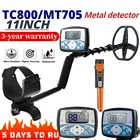 TC-800MT705 11-дюймовый металлоискатель, поиск на глубине под землей, детектор золота, детектор для охотников за сокровищами, точный указатель