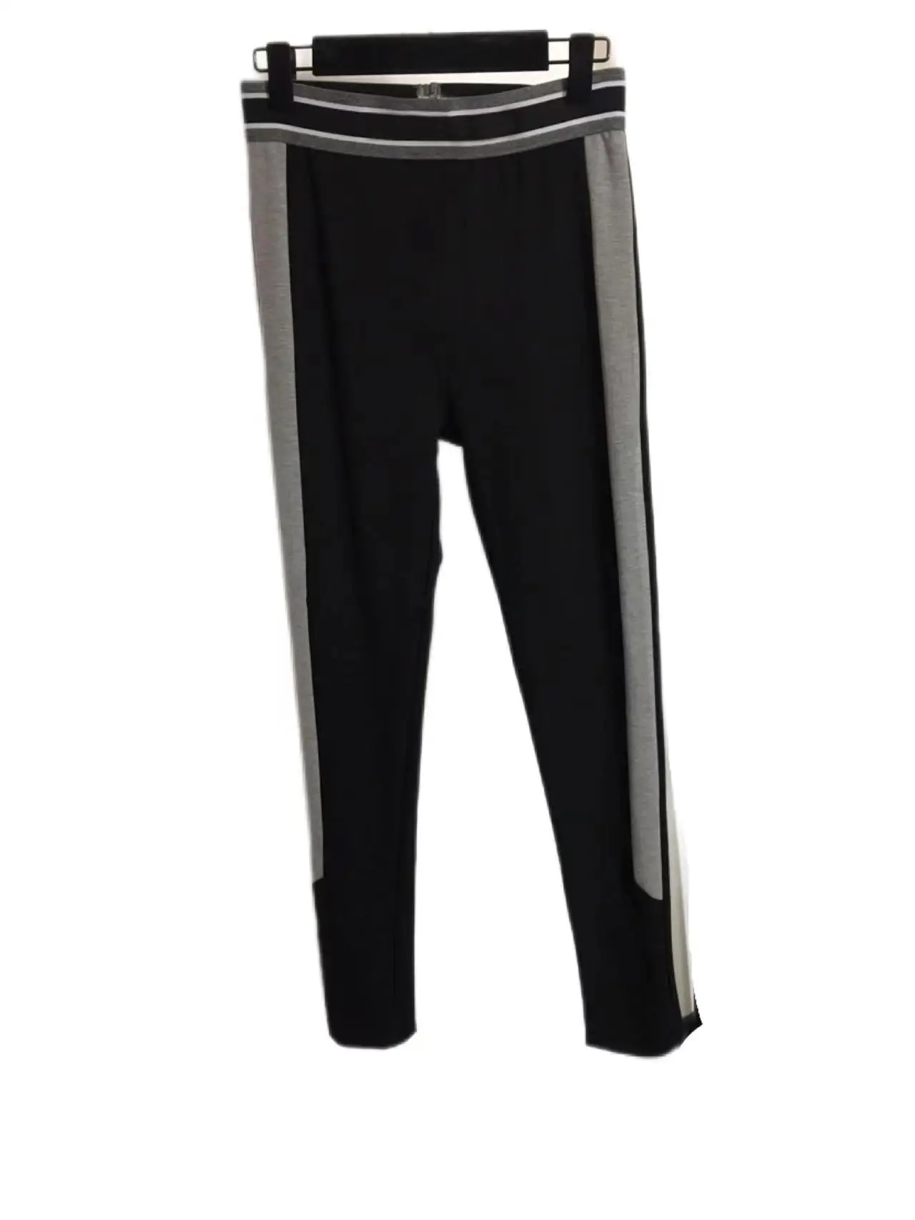 

2021 Spring Women's Leggings Embroidered Letter Webbing Elastic Waist Slim Sport Pants Free Shipping Item 082628490