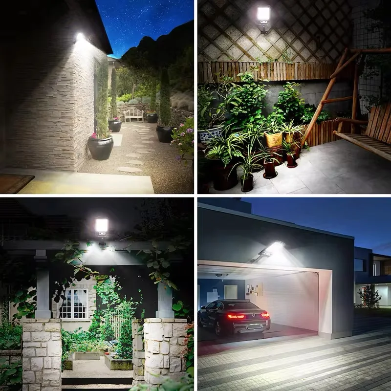 Наружный солнечный свет Светодиодный уличный фонарь Прожектор Солнечная панель