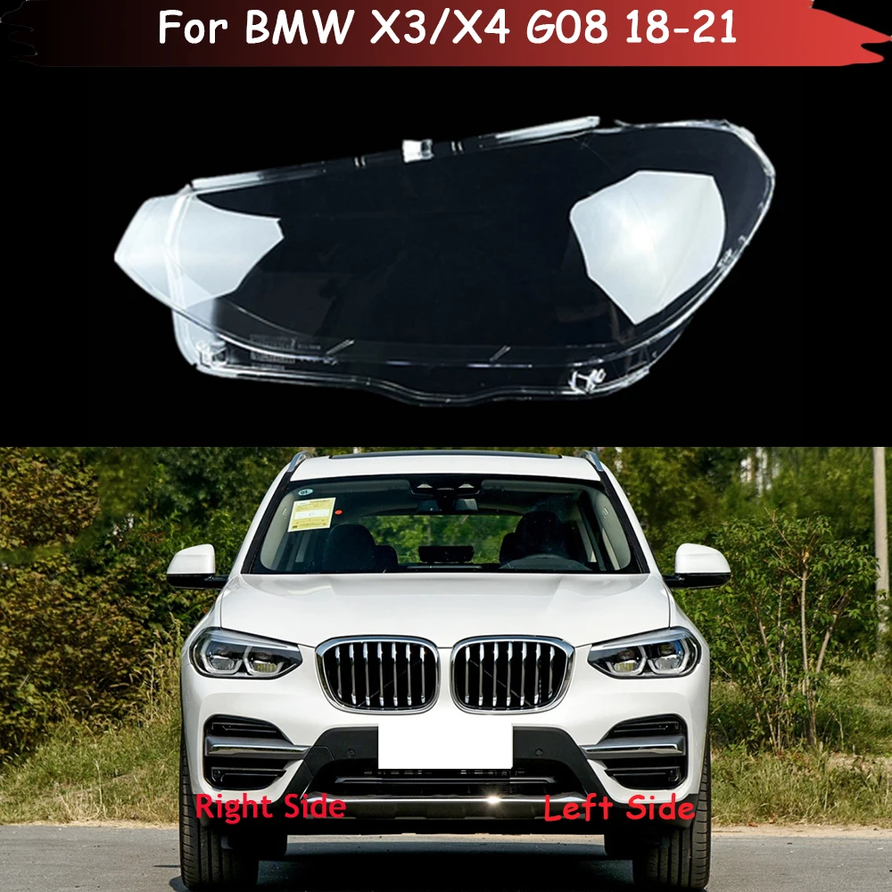 For BMW X3 X4 G08 2018 2019 2020 2021 Car Headlights Cover Shell Transparent Lens Lampshdade Headlamp Cover Lampshade Lamp Shade