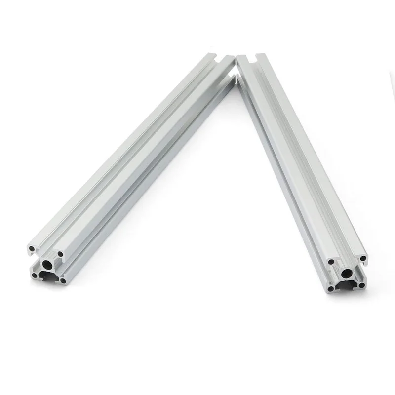 

2PC 400mm 2020 Aluminum Profile Extrusion EU European Standard Anodized Linear Rail Guide Shaft for CNC 3D Printer Parts Silver