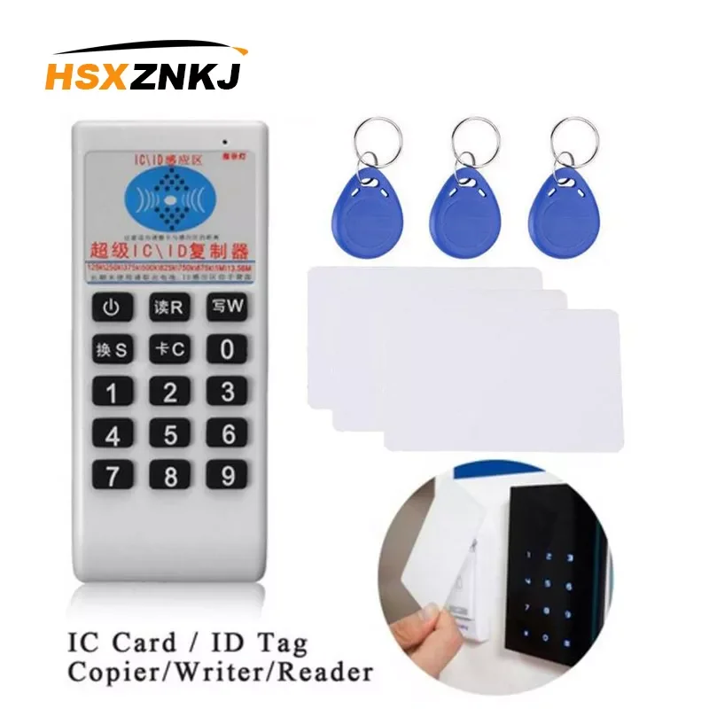 

Handheld 125Khz-13.56MHZ Copier Duplicator Cloner RFID NFC IC Card Reader & Writer And 125KHZ 13.56MHZ Cards Suit Or Stand-A