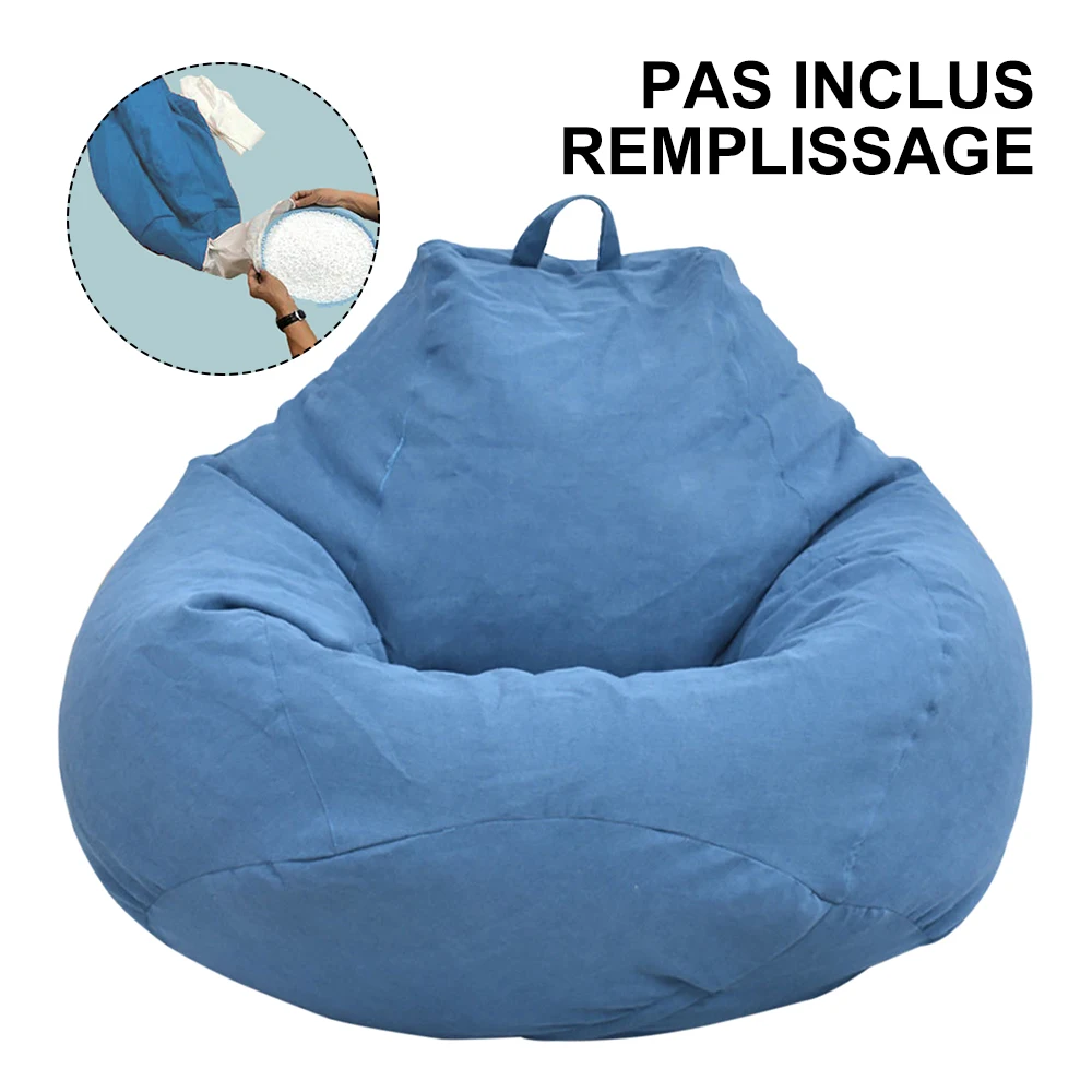 Чехол для дивана однотонные чехлы стульев без наполнителя льняная ткань мешок