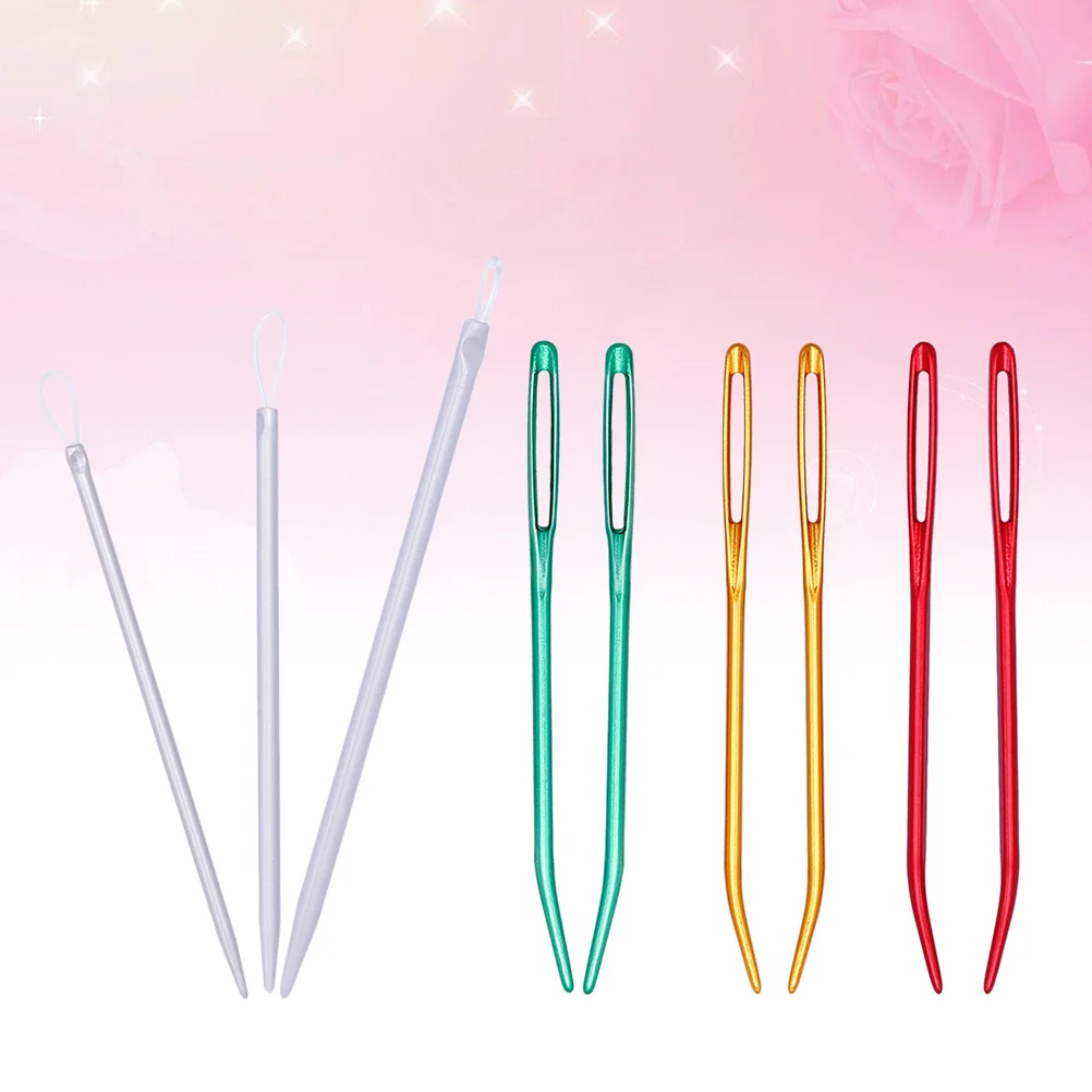 

Sewing Eye Needle Bent Large Tapestryyarn Weaving Threading Knitting Embroidery Tool Wool Tiphand Big Apparatus Blunt Darning