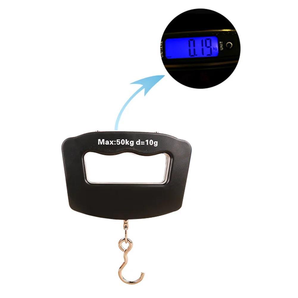

50kg 10g Luggage Scale Travel Tare Fishing Hanging Auto Off Home Small Portable Electronic Digital LED Display Handheld Weighing