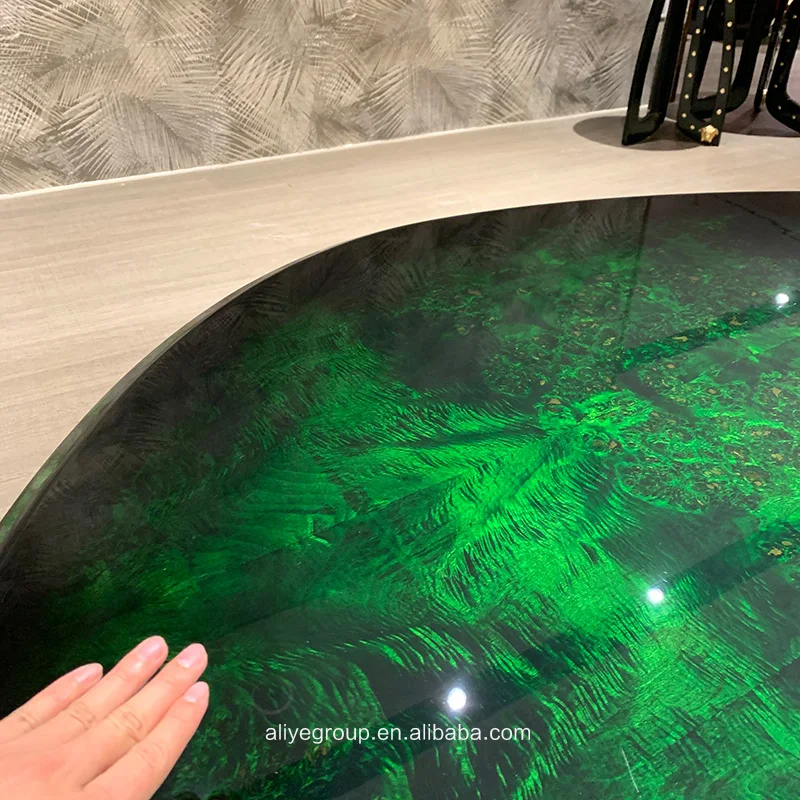 Современный итальянский бренд натуральный зеленый Деревянный кофейный столик