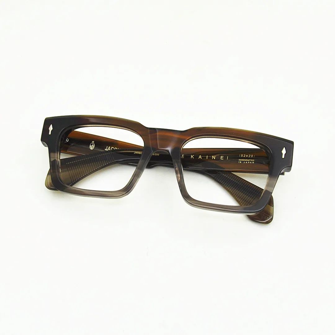 

Жак KAINEI стимпанк стильные роскошные ацетатные оправы для очков мужские классические ретро очки ручной работы квадратные дизайнерские очки