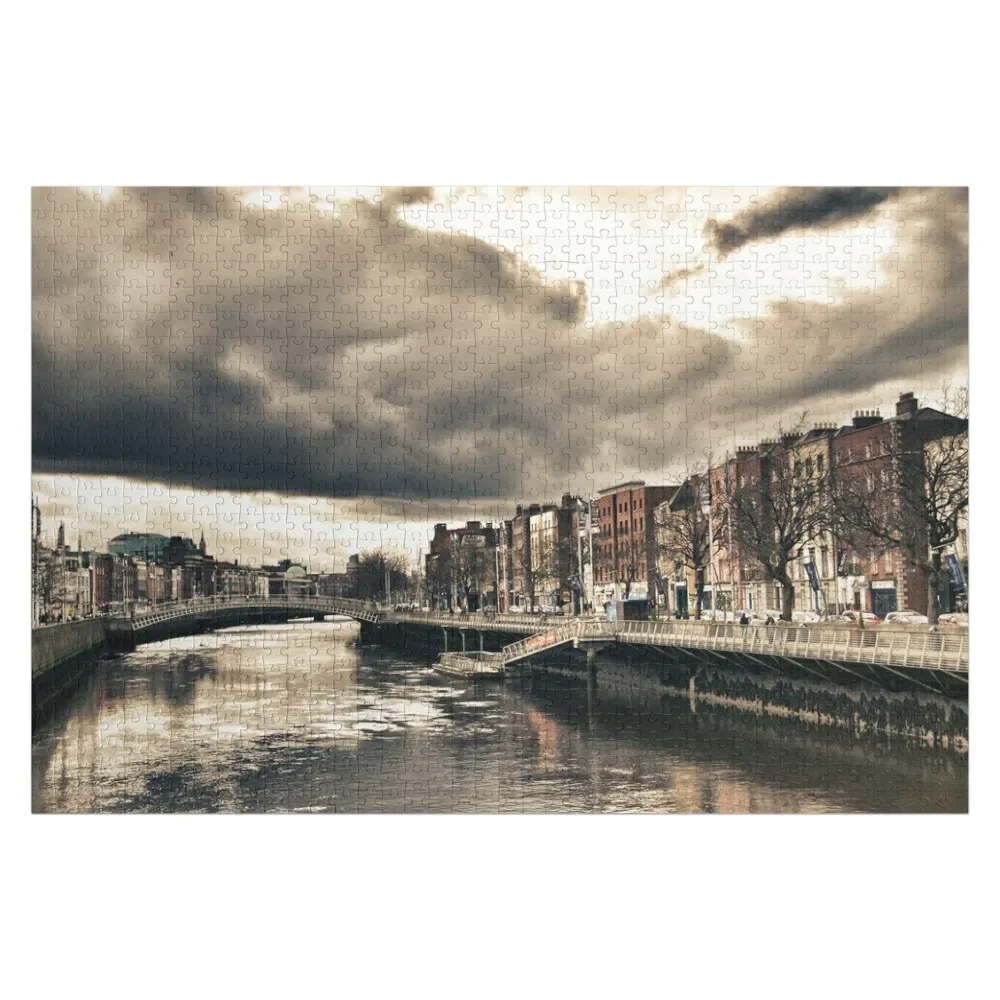 Дублинский час Пазл Имя Деревянная игрушка Персонализированный IQ с животными