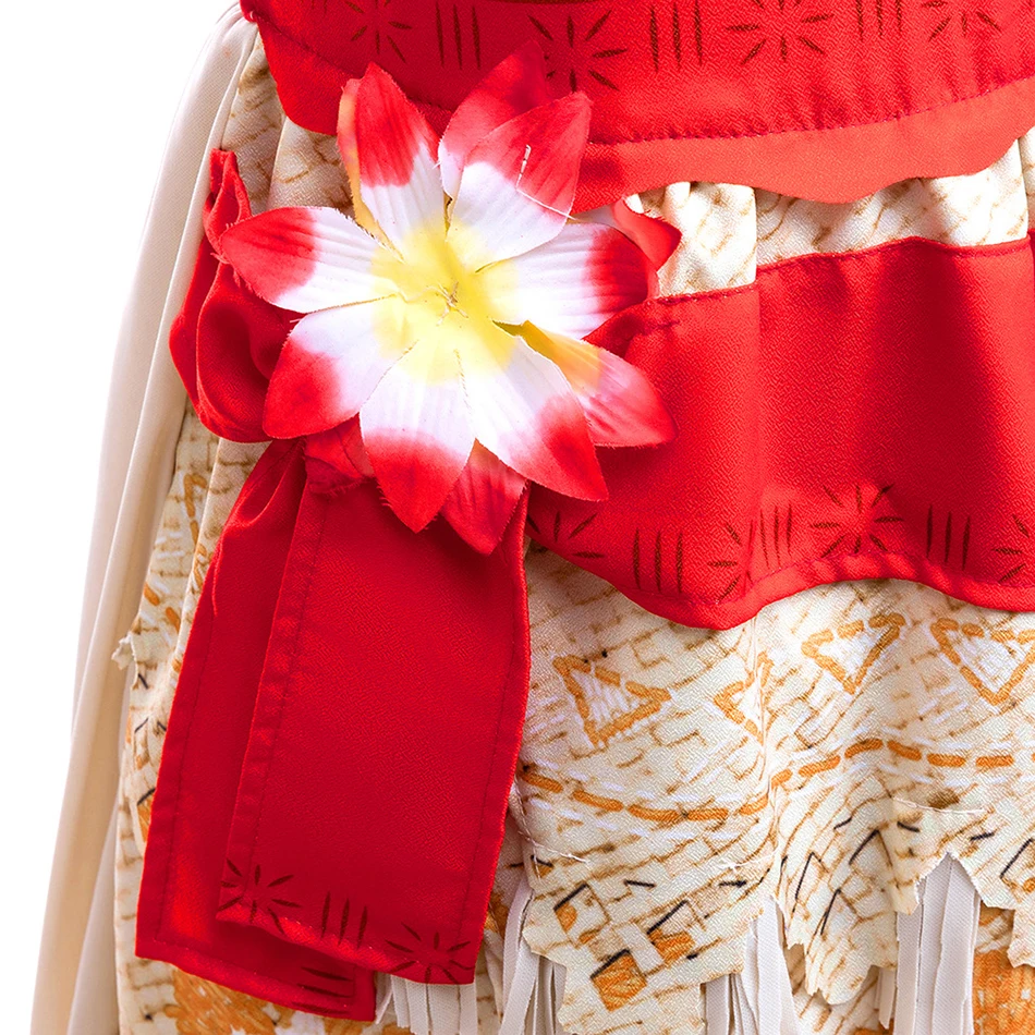 Повседневная нарядная одежда принцессы Vaiana Disney для девочек платья косплея Moana 2