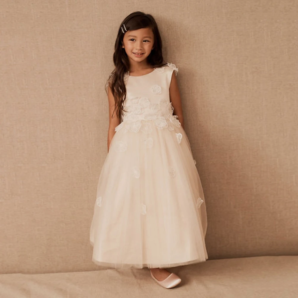 Милое ТРАПЕЦИЕВИДНОЕ цветочное искусственное платье без рукавов с бисером