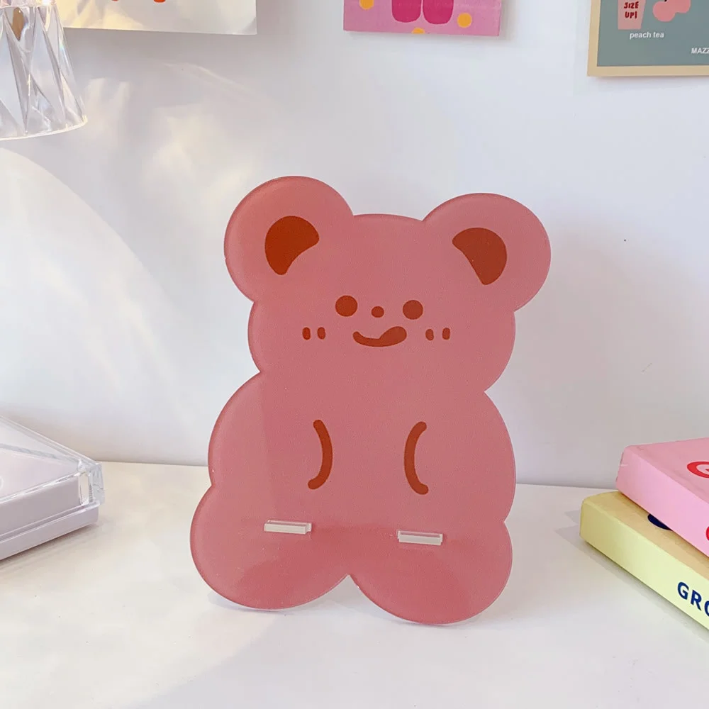 kawaii card holder cell phone stand lazy bracket for phone ipad desktop organizer office exhibition accessories desk decor free global shipping