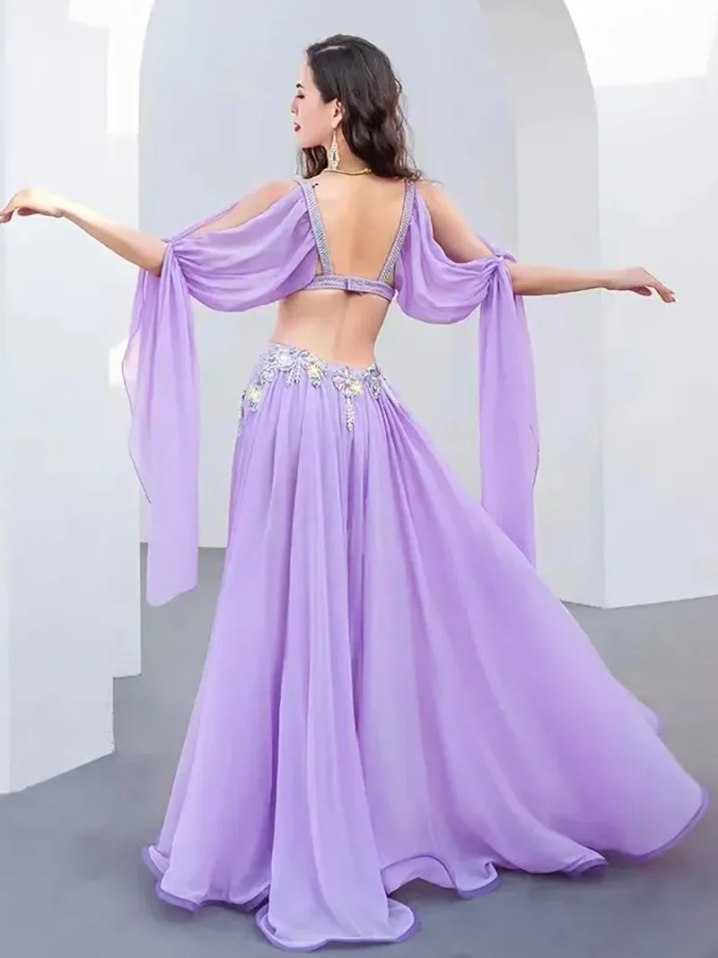 Женский костюм для танца живота взрослых сексуальный сетчатый струящийся