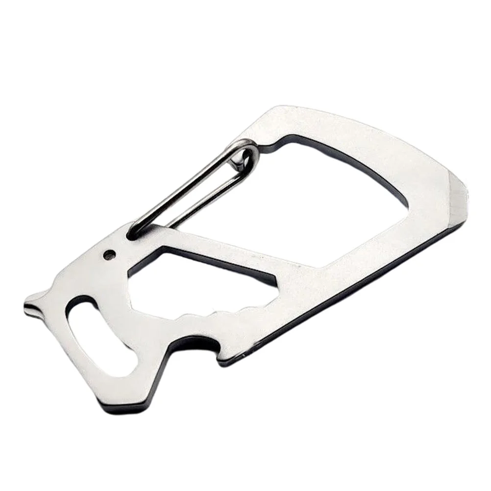 

Carabiner Buckle Steel Stainless Bottle D Opener Hanging Outdoor Hooks Snap Shaped Climbing Spring Shape Openingmultifunction