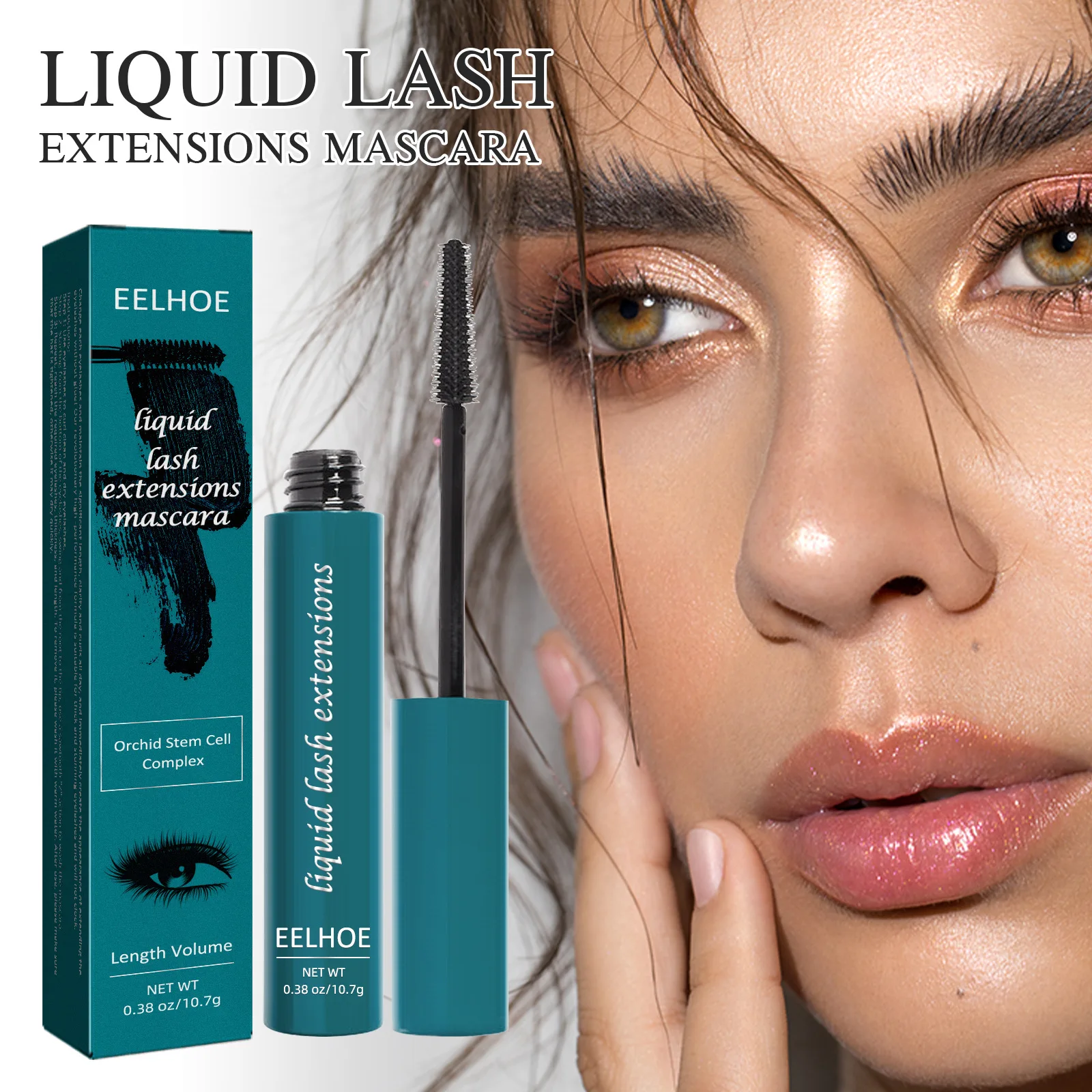 

Sdotter Curled Lashes Lengthening Mascara Waterproof Long-Wearing Black Lash Eyelash Extension Eye Lashes Brush Beauty Makeup