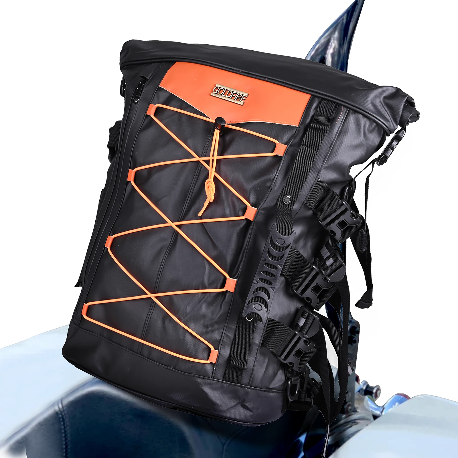 

Расширяемая мотоциклетная сумка для заднего багажника, дорожная сумка для скусси-бара, Погодостойкая сумка для заднего багажника, рюкзак для снаряжения с ремешком для футбола