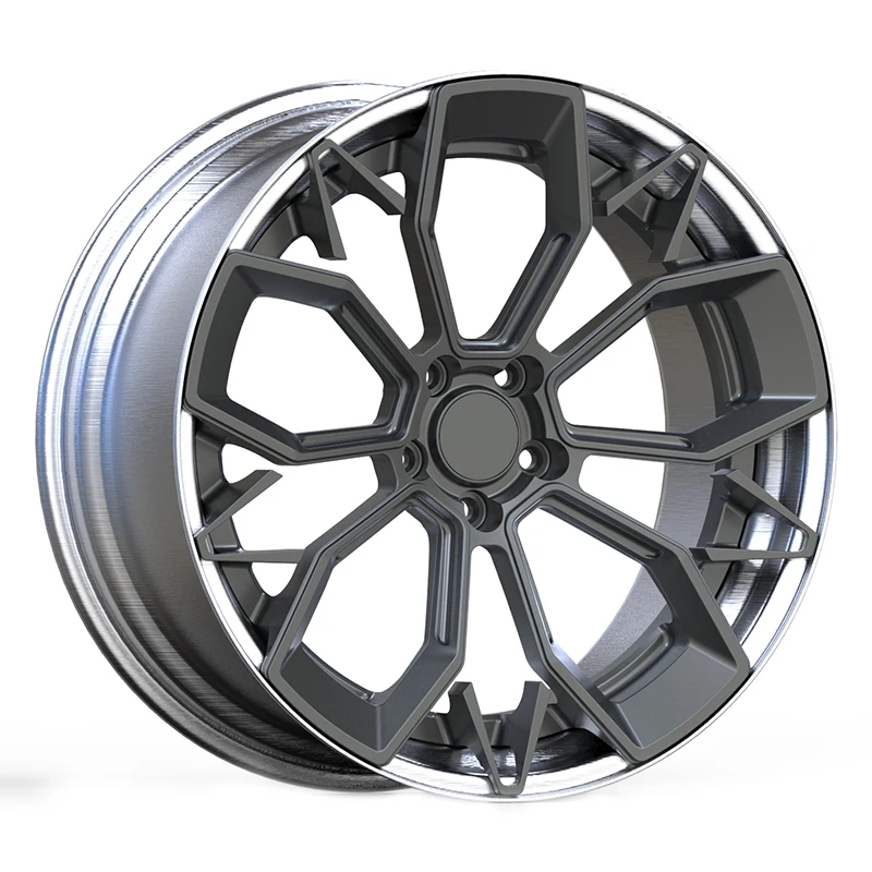 

Car Rim Passenger Car Wheels Custom Forged Aluminum Alloy 18 19 20 21 22 Inch 5x112 Brushed 2 Pieces CNC Custom Logo Accepted