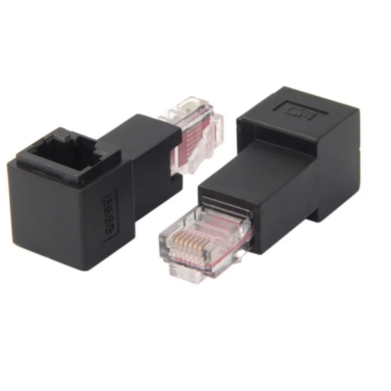 Угловой 90 градусов 8P8C FTP STP UTP Cat 5e RJ45 Lan Ethernet Сетевой удлинитель 2022 самые популярные