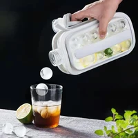 2 in 1 portable silicone ice ball maker kettle creative ice bottle ice cube mold ice hockey lattice kettle kitchen bar tool