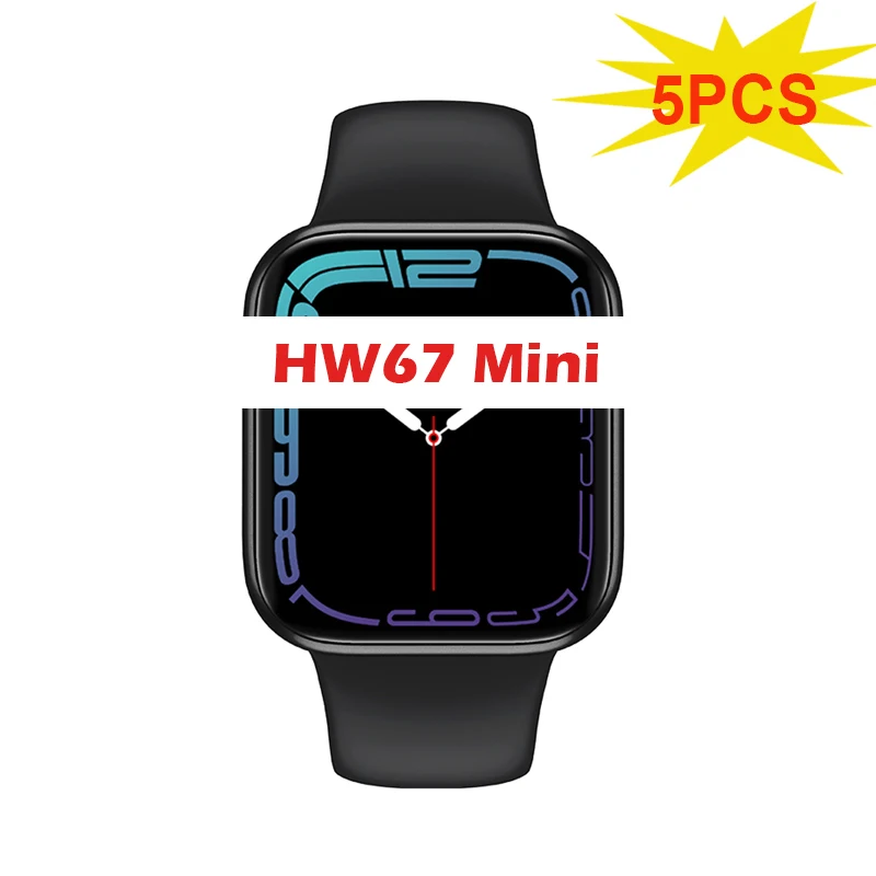 5 قطعة HW67 البسيطة ساعة ذكية 40 مللي متر بلوتوث دعوة الموسيقى IP67 للماء جهاز تعقب للياقة البدنية النسخة العالمية ساعة ذكية للسيدات