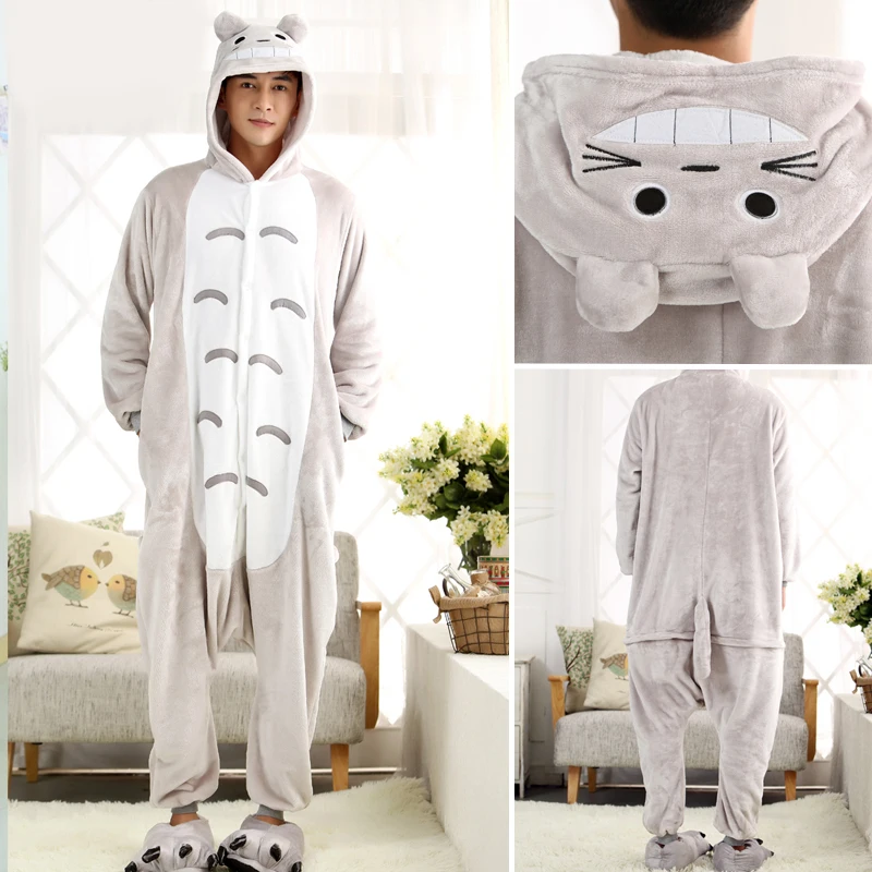 Women Animal Onesies Unisex Winter Cartoon Onesie Kids Nightwear Anime Costumes Adult Flannel Sleepwear Cosplay Onepiece Pajamas