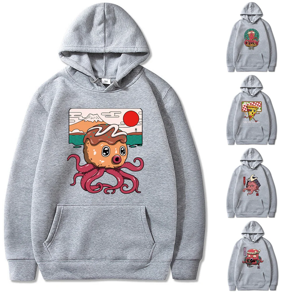 

New Harajuku Men/Women Hoodies Casual Cute Monster Print Sweatshirt Autumn Long Sleeve Hooded Fashion Pullovers Tops Streetwear
