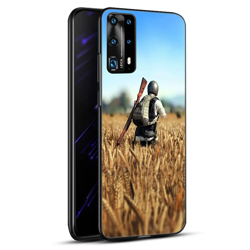 Игровой чехол Pubg для Huawei P50 P40 P30 P20 Pro P10 P9 P8 Lite 2017 P Smart Z S 2021 2020 2019 2018 черный |