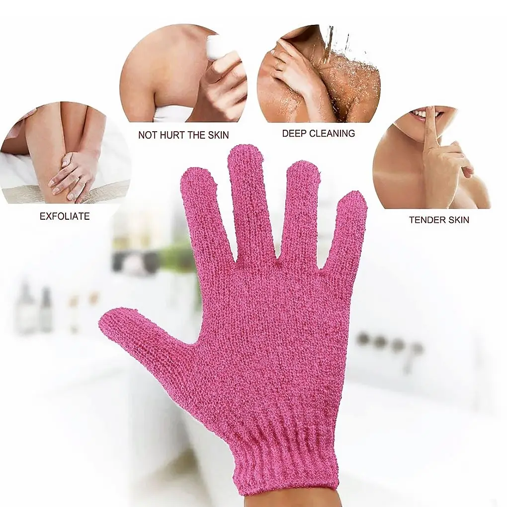 

Bath For Peeling Exfoliating gloves Mitt For Shower Scrub Gloves Massage for body scrub Sponge Wash Skin Moisturizing SPA
