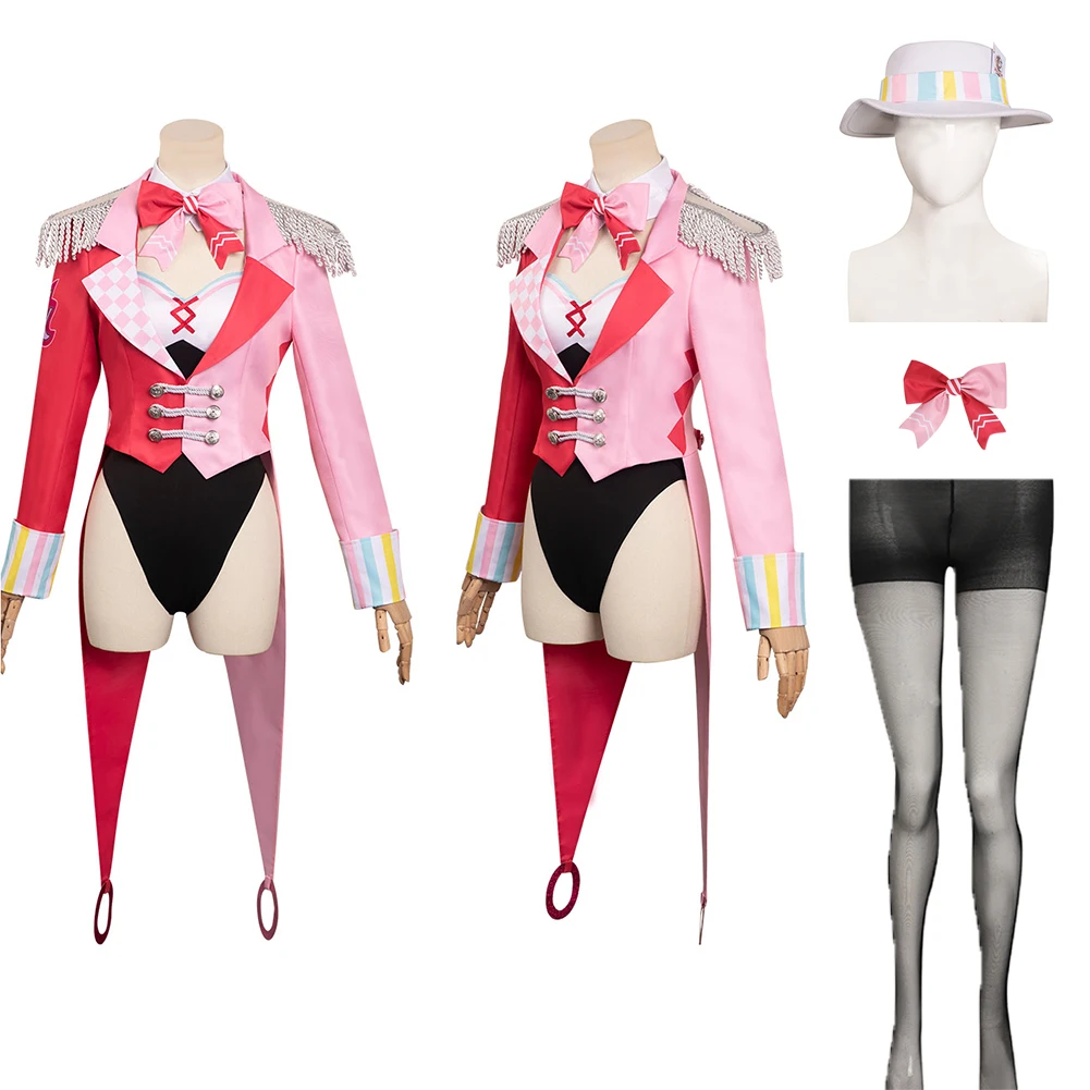 

One Piece Uta Cosplay Costume Jumpsuit Coat Hat Set Fantasia Female Girls Halloween Carnival Party Roleplay Disguise Suit